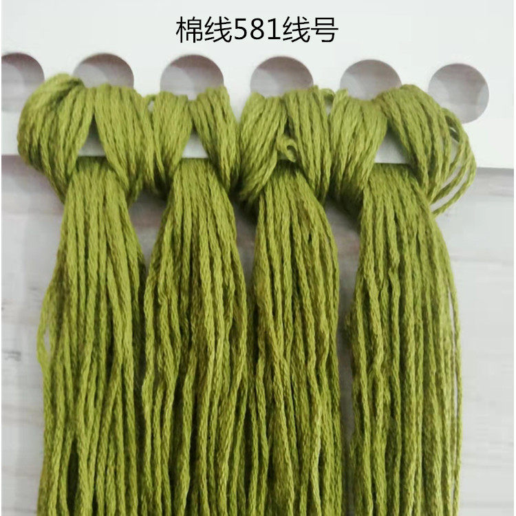 九尺清明上河图新版 拱桥版 十字绣配线包邮  581线号 草绿色线