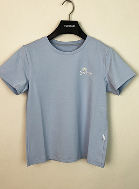 探路者速干T恤女24年春夏新款户外徒步弹力透气短袖TAJJBM82796