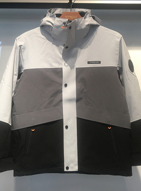 探路者冲锋衣男 24秋冬新防水保暖三合一抓绒防风外套TAWWAM91209