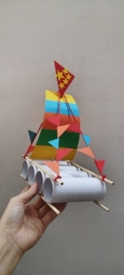 帆船 环保手工制作 废物利用 科技小发明 比赛模型