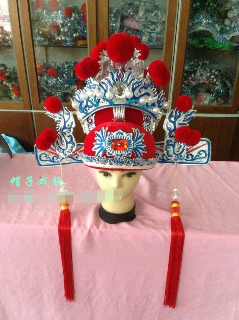 驸马帽子状元戏帽子手工制作古装越剧戏剧服装戏曲用品盔头