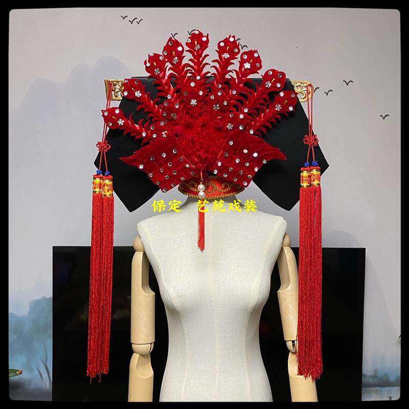 旗头旗装 大登殿代战铁镜公主头饰戏曲头面还珠格格皇后太后旗鞋