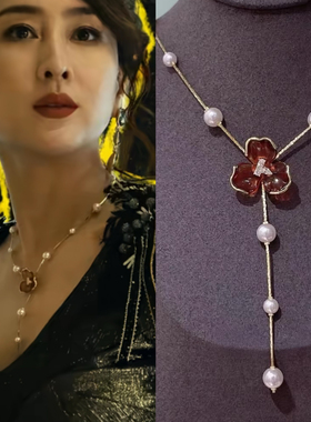 昨夜将至马苏同款设计感简约项链女百搭小众吊坠珍珠系列锁骨链