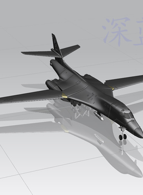 B1B轰炸机高仿真飞机航模型UG/MAX三维立体文件多种格式可转换