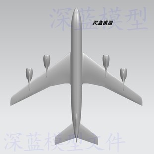 波音707-300飞机猜想图三维工业模型UG文件