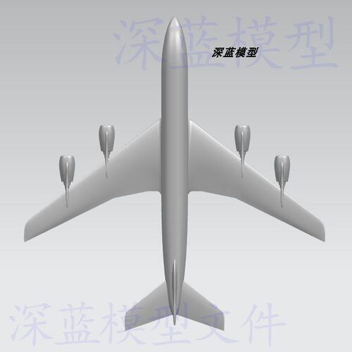 波音707-300飞机猜想图三维工业模型UG文件