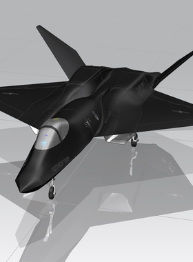 YF23隐身战斗机高仿真飞机航模型三维立体文件成品多种格式可转换