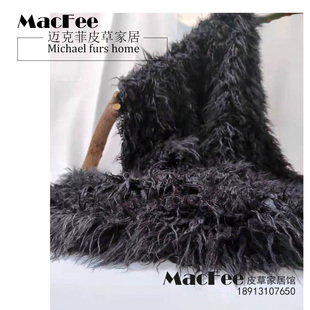 高仿超厚灘羊毛超柔毯 样板房别墅专用黑卷毛保暖双人毯子