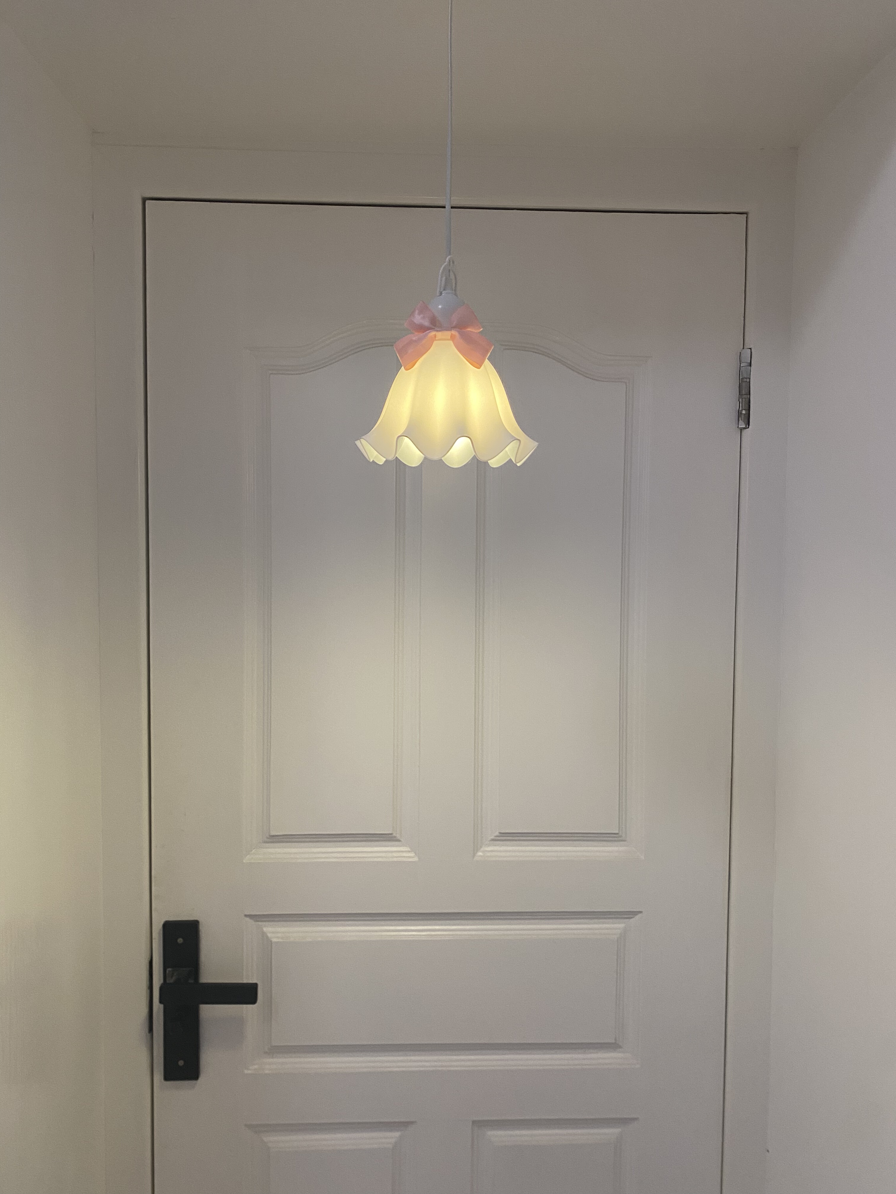 风铃feeling原创床头灯氛围灯学生宿舍灯公主风粉色蝴蝶结小夜灯