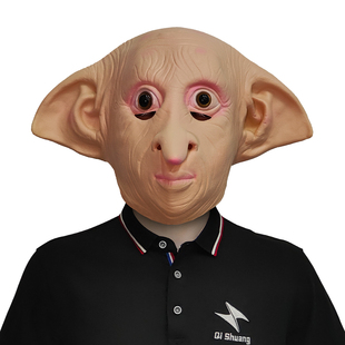 多比精灵恶搞恐怖头套化妆舞会跨境直播面具万圣节派对影视道具