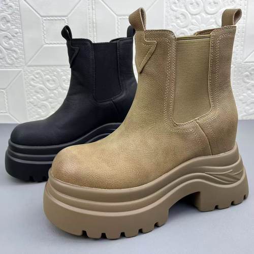 高品质小个子内增高马丁靴女短靴