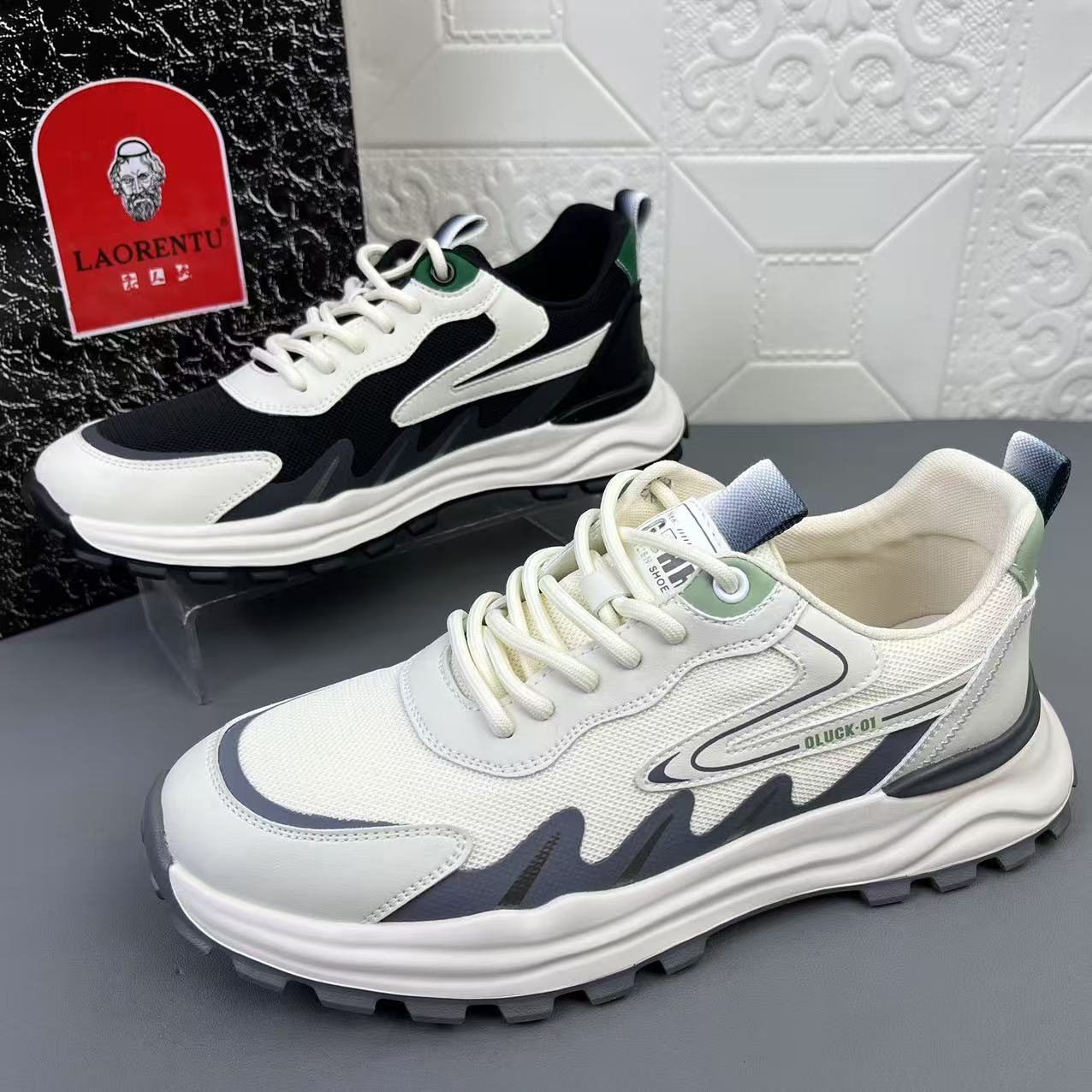 进口时尚休闲潮流透气运动鞋男鞋