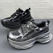 防滑运动单鞋 奥莱撤柜处理时尚 女鞋 高品质新款 休闲鞋 垫真皮老爹鞋