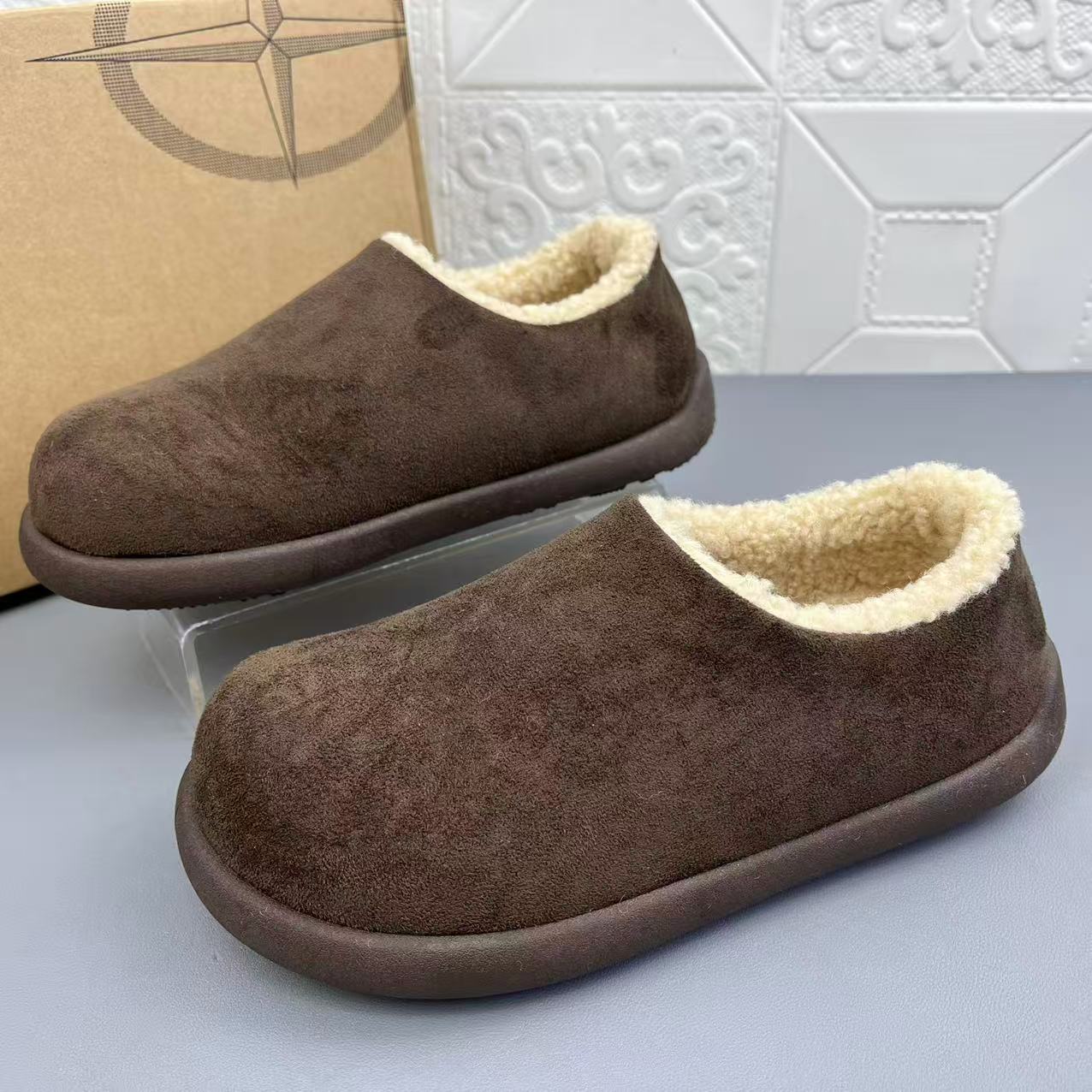 高品质新款加绒保暖博肯鞋女棉鞋