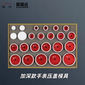 表蒙玻璃前盖胶圈模加深模具