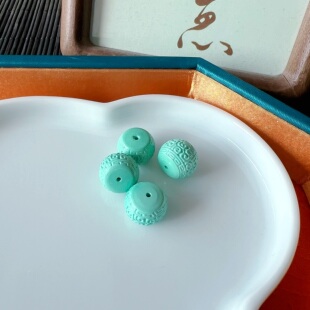 菱镁矿回纹鼓珠 diy手工配件手绳项链手串文玩佛珠配饰 TY2713