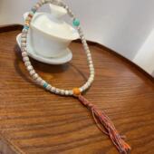 菱镁矿配件 天然星月菩提双圈手链 搭配驼骨 TY1990