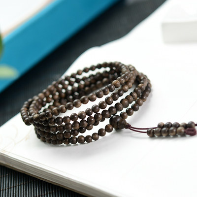 加里曼丹沉香多圈佛珠手串手链 有药香气 DS152