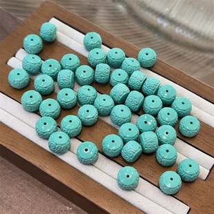 菱镁矿如意回纹珠老型珠隔珠桶珠配件手工串珠文玩手链配饰 DM942