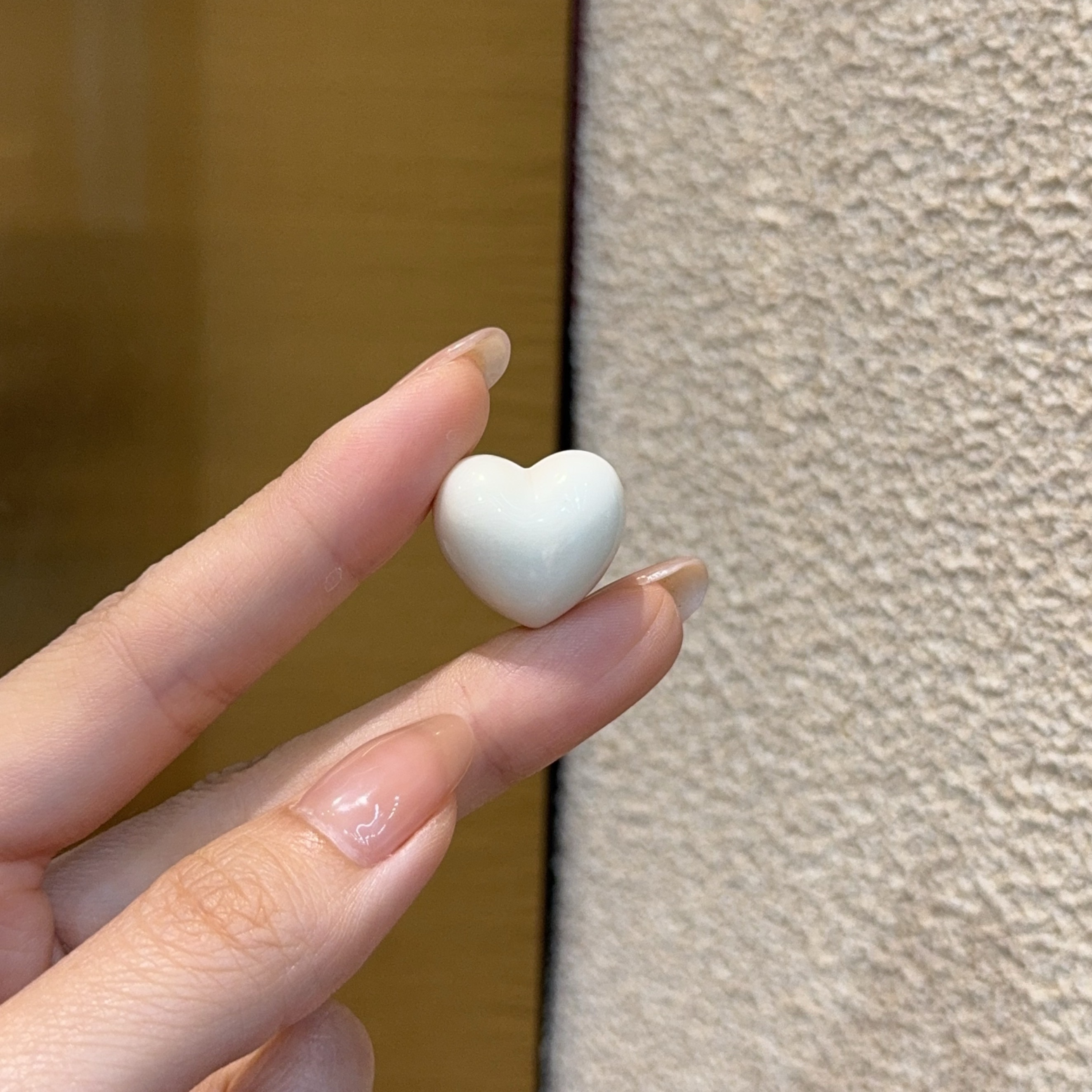 天然象牙果屁桃通孔配件 diy配饰手工编织手绳项链手串 DM744