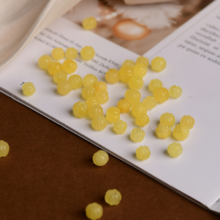 天然蜜蜡南瓜珠散珠子 6mm DIY手串项链文玩配饰 LH519 5.5