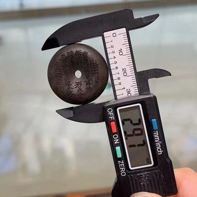 沉香山鬼花钱平安扣吊坠 DIY文玩毛衣链佛珠手串项链编绳 TY2135