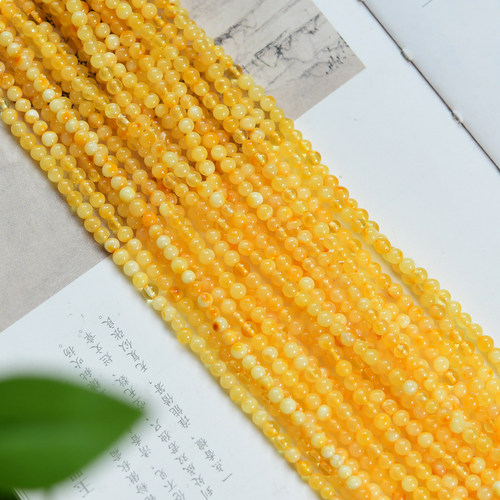 天然蜜蜡散珠半成品隔珠