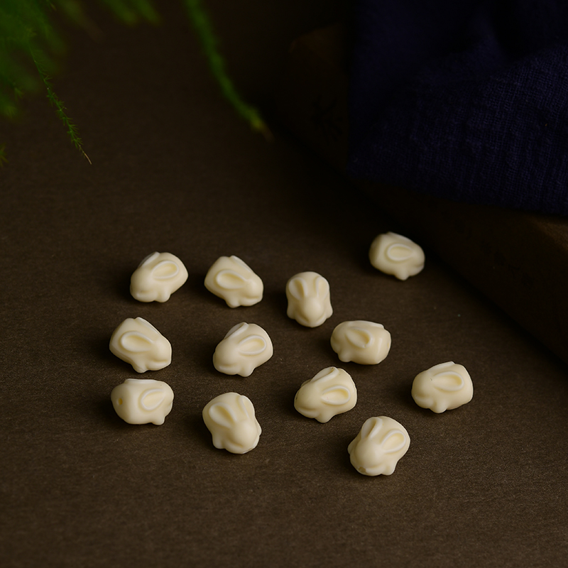 象牙果兔子通孔散珠隔珠