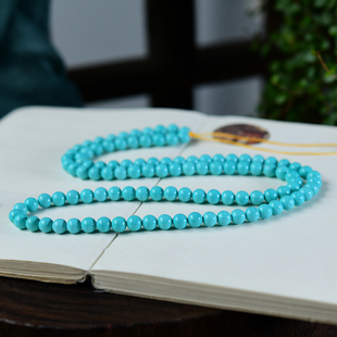 松石菱镁矿小圆珠子半成品 DIY手链项链 散珠配件 TY998