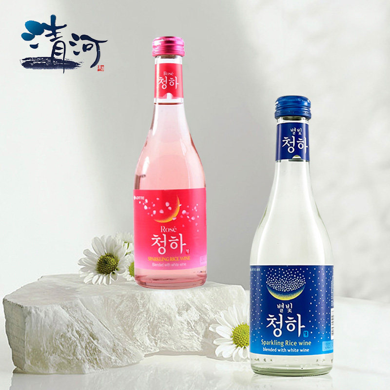 【1件】临期韩国进口星空清河气泡酒清酒玫瑰Lotte乐天初饮初乐