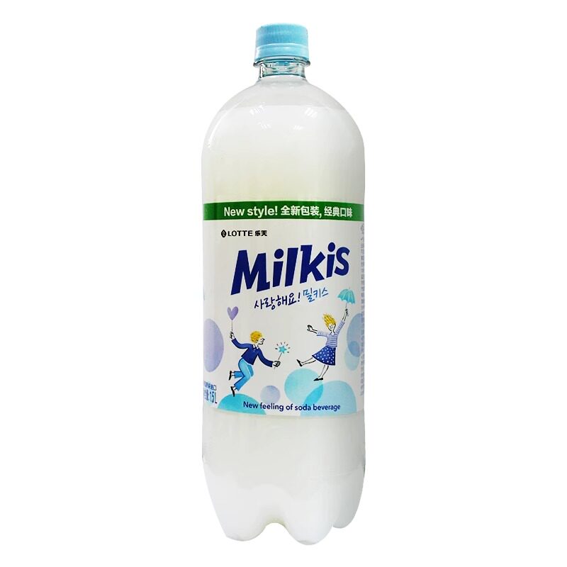 韩国乳味牛奶碳酸饮料