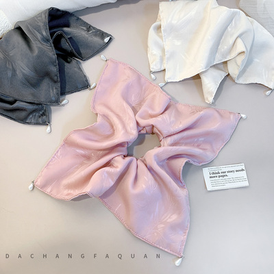 缎面高级感大肠发圈女超大气质马