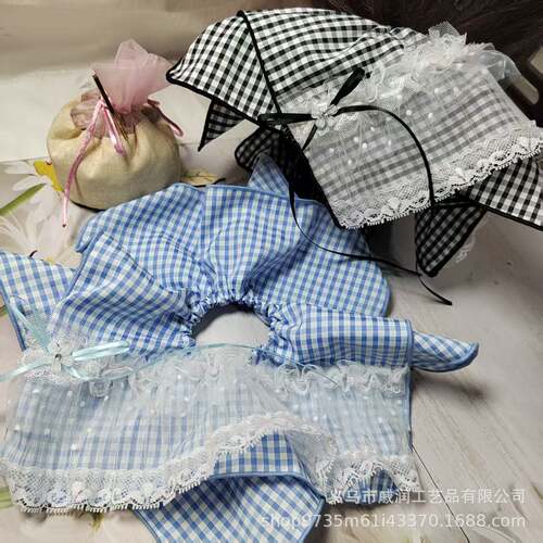 韩系小众设计八角方巾头绳发圈