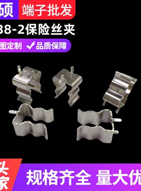 10*38-2黄铜矮款保险丝夹  熔断器保险丝座  PCB电路板端子