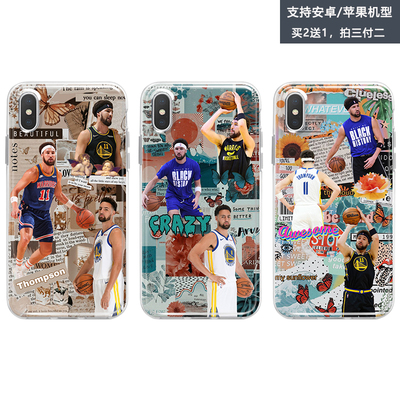 NBA球星克莱汤普森手机壳适用oppo r9 r11 r15 r17 s pro plus软