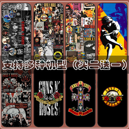 枪炮与玫瑰摇滚乐队Slash枪花手机壳适用oppo reno 2 3 4 5 6 7 8 9 z se pro plus周边定制软套