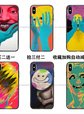 趣味笑脸WINNER宋旻浩MINO艺术插画适用苹果vivo华为oppo手机壳软