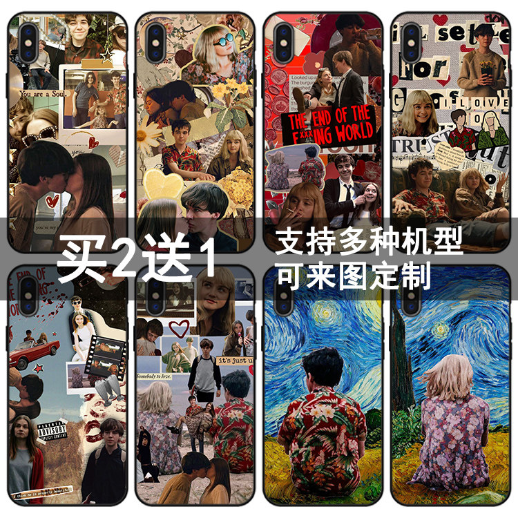 14p华为oppo安卓vivo红米小众电影周边爱丽莎情侣创意拼接图爱情个性