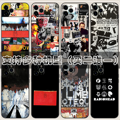 电台司令Radiohead手机壳适用vivo iqoo neo 3 5 7 8 z1x u1x pro摇滚乐队周边创意拼贴定制硅胶套软