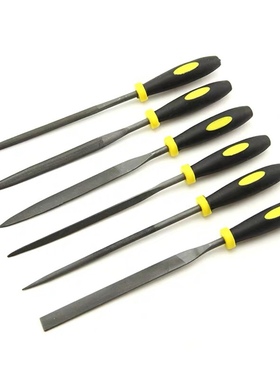 6件套什锦锉金属小锉刀方锉圆锉半圆锉三角锉扁锉尖头扁锉6件套