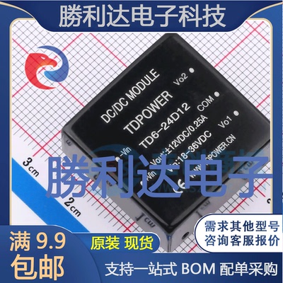 TD6-24D12封装DIP/25.4*25.4*10.2电源模块全新现货 量大价优
