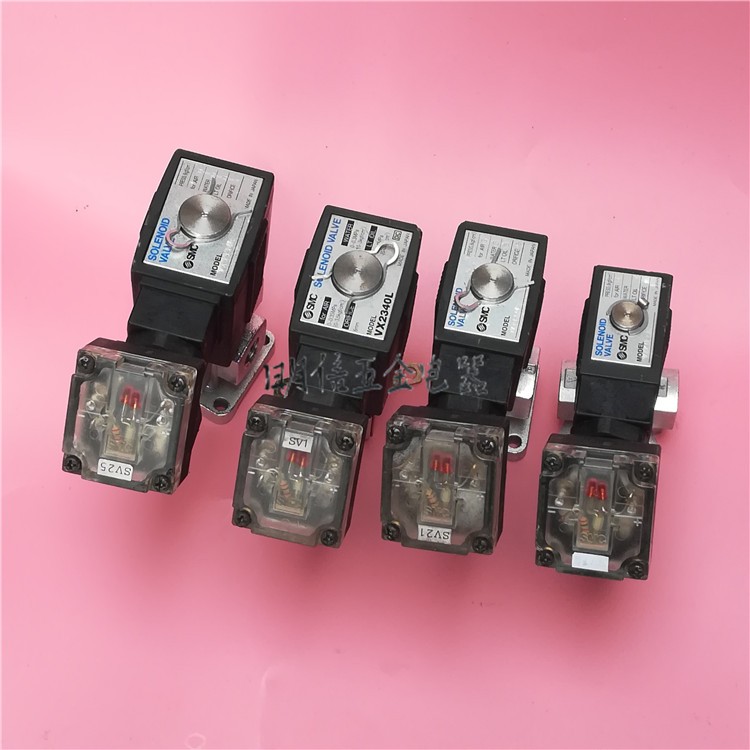 SMC VX3334L VX2340L VX3224L VXV3132L 24VDC三通二通原装电磁阀