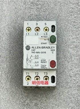 美国AB CAT 140-MN-0016 三相马达电机保护开关断路器0.1-0.16A