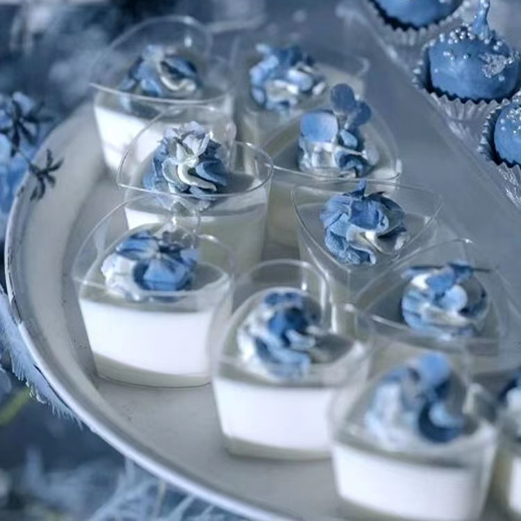 心形一次性硬塑料透明提拉米苏杯