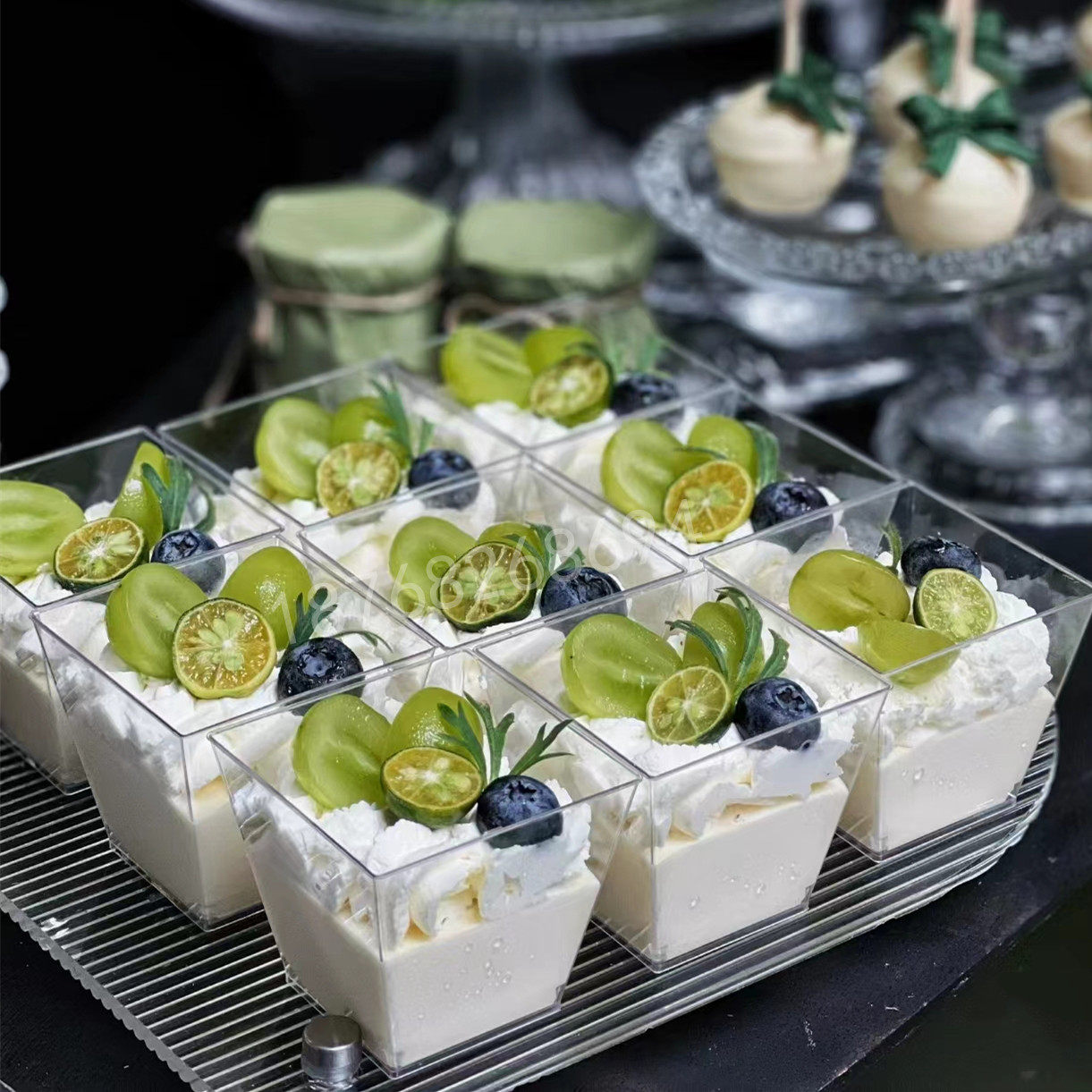 四边梯形杯一次性硬塑料慕斯杯布丁杯提拉米苏杯甜品杯100包邮,餐饮具,塑杯,淘宝优惠券,粉丝福利购,淘宝优惠卷