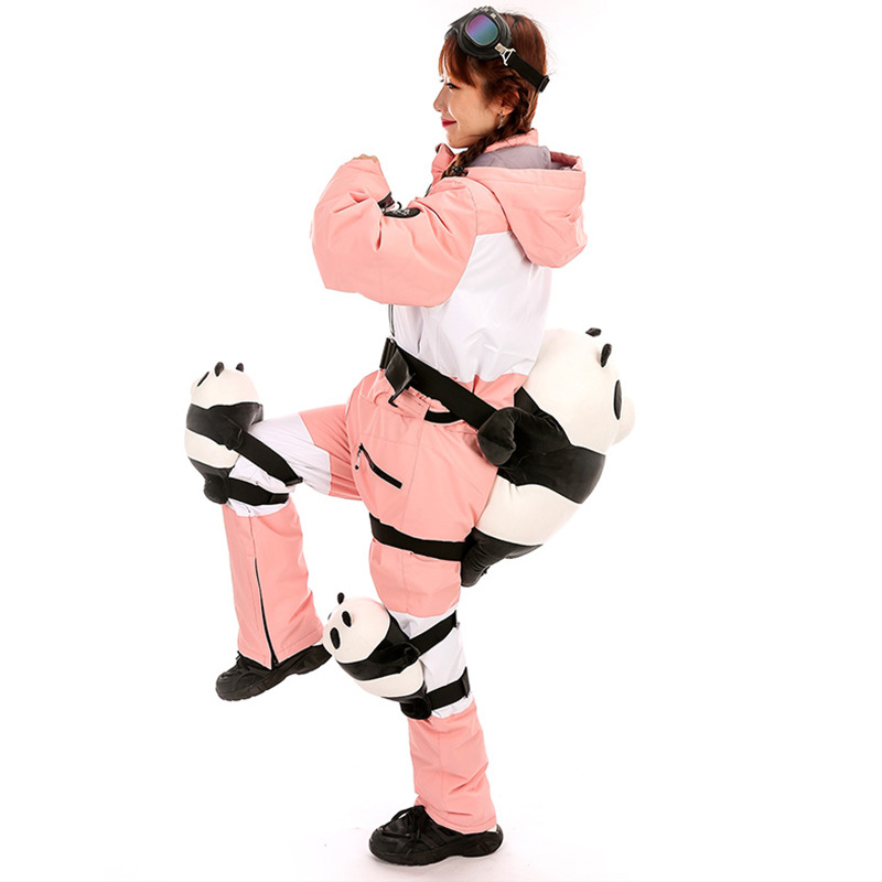 成人款熊猫滑雪防摔护臀垫子玩具单双板套装护腰护肘批发护具护膝