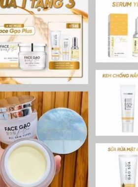 面霜Kem face gao 15g +serum yen+Srm +chong nang mo tham sam