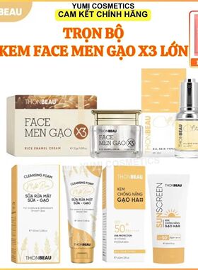 面霜Combo4 sp kem face men gao x3+serum yen+chong nang +srm