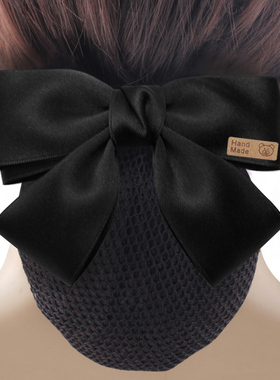 头花女职业护士发网套高级银行酒店前台工作盘发网兜服务员蝴蝶结
