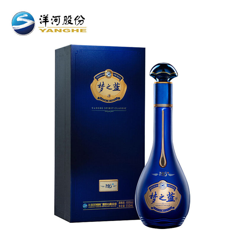 洋河蓝色经典梦之蓝m6  40.8度550ml单瓶装过节送礼绵柔型白酒